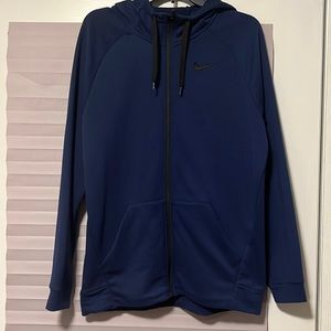 Nike Dri-Fit Fitness Hooded Full-Zip - Navy